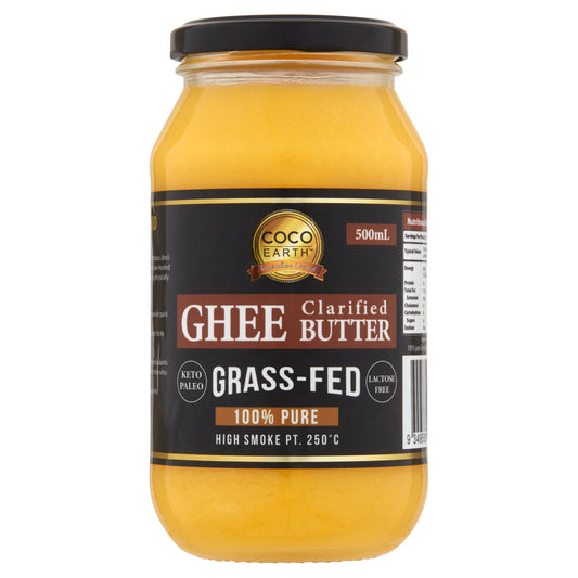 Coco Earth Grass-Fed Ghee (Clarified Butter) 500mL