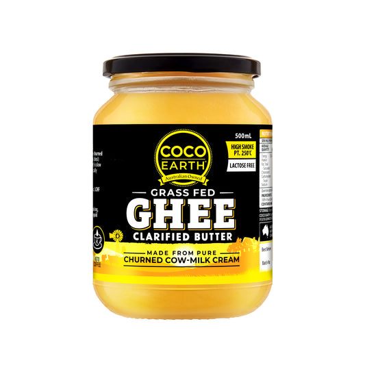 Coco Earth Grass-Fed Ghee (Clarified Butter) 500mL