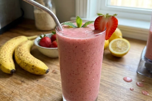 Strawberry Banana Sea Moss Smoothie