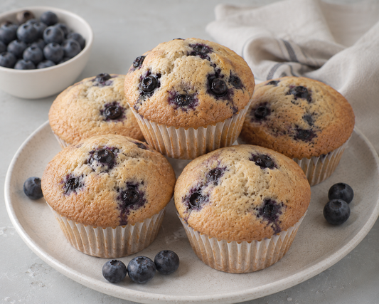 Blueberry Protein Muffins with Coco Health Marine Collagen