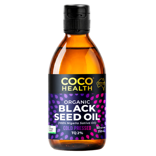 Coco Health Organic Black Seed Oil 250ml | TQ 2%