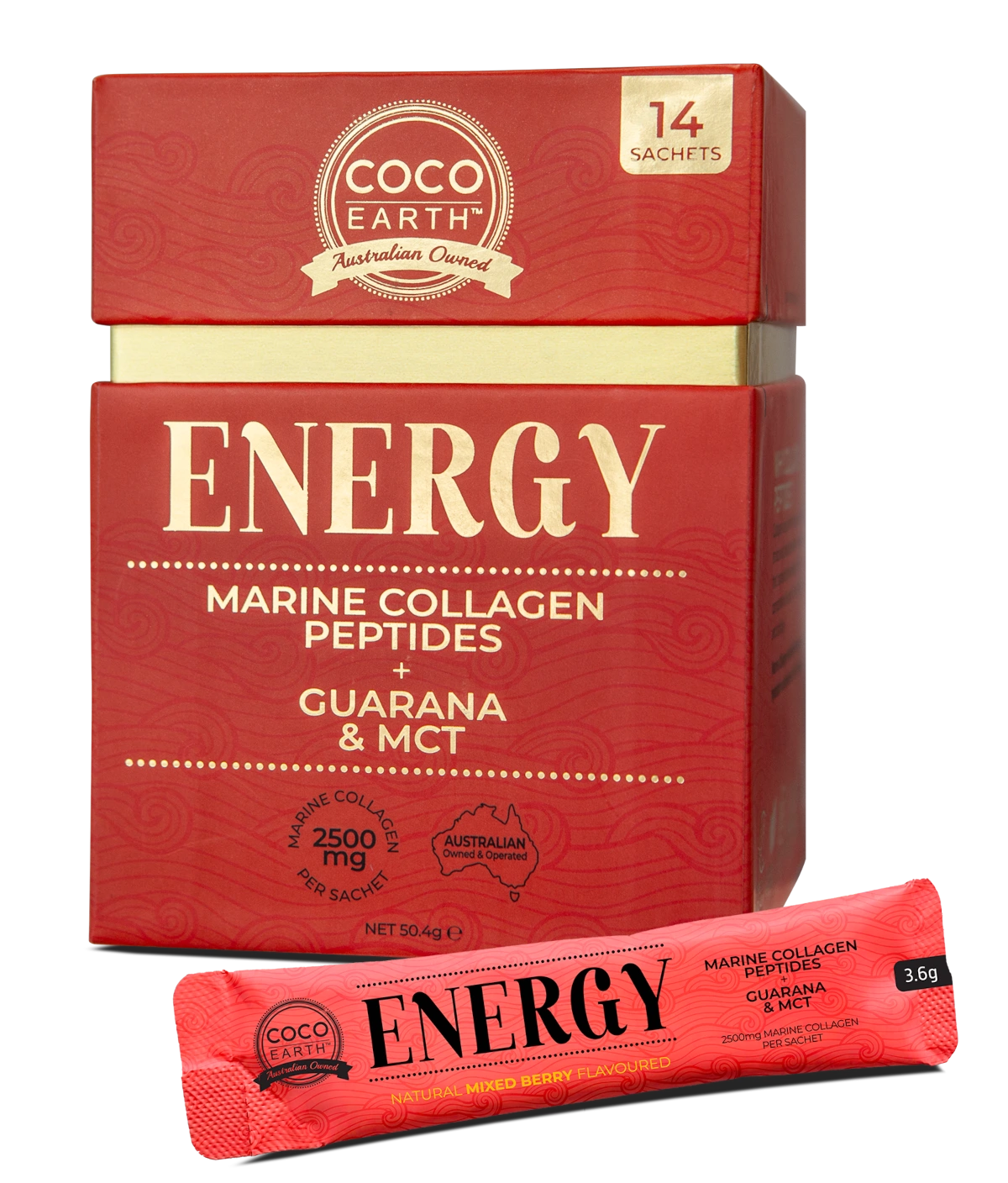 coco health marine collagen sachet energy 14pk