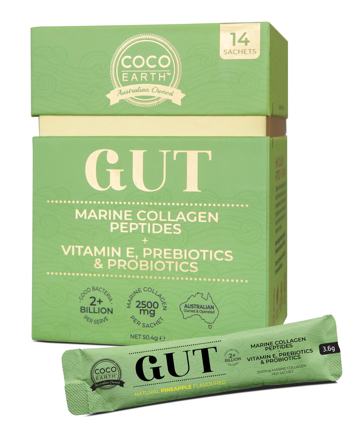 Marine Collagen + Gut Sachet 14pk – Coco Health