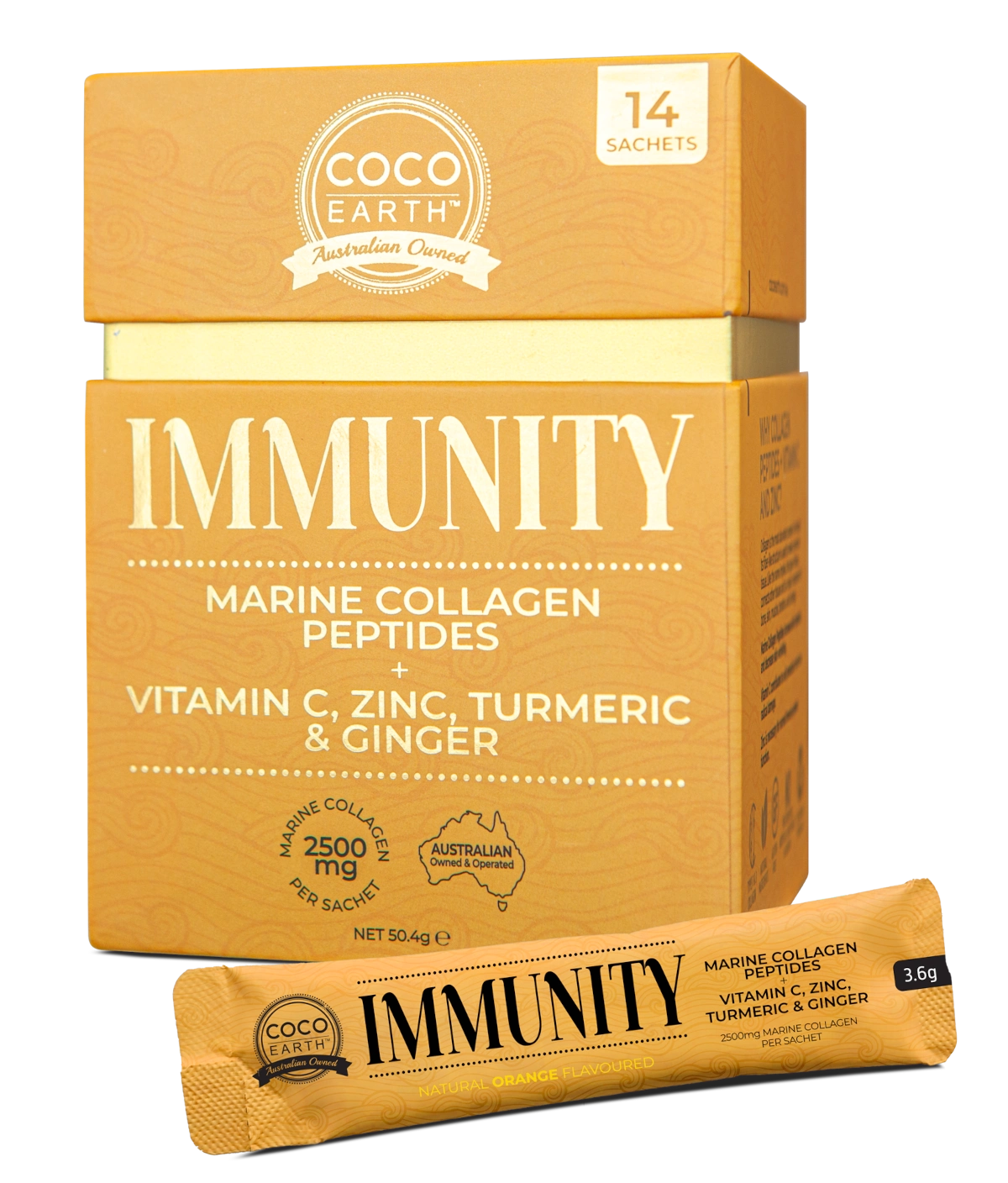 coco health marine collagen sachet immunity 14pk