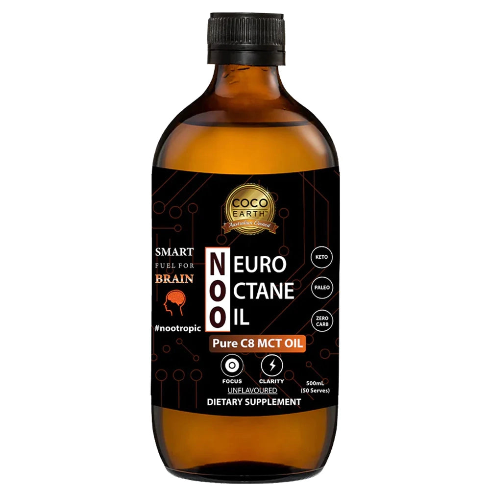 coco health nootropics neuro octane oil 500ml