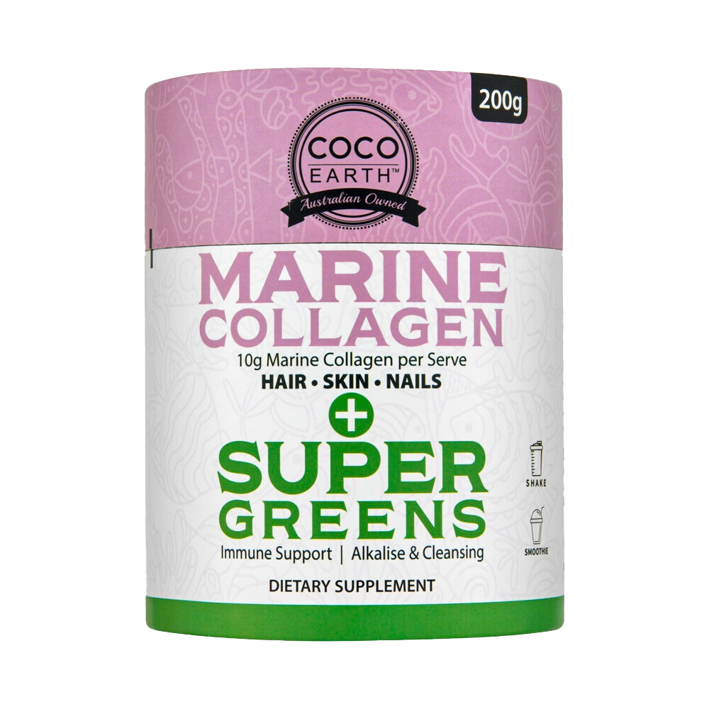 Marine Collagen + Super Greens 200g – Coco Health